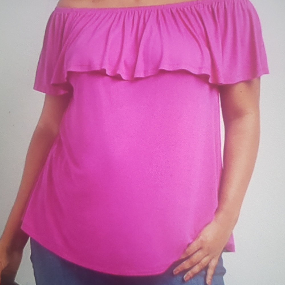 Lane Bryant Women's Top Off-The-Shoulder - Picture 6 of 8